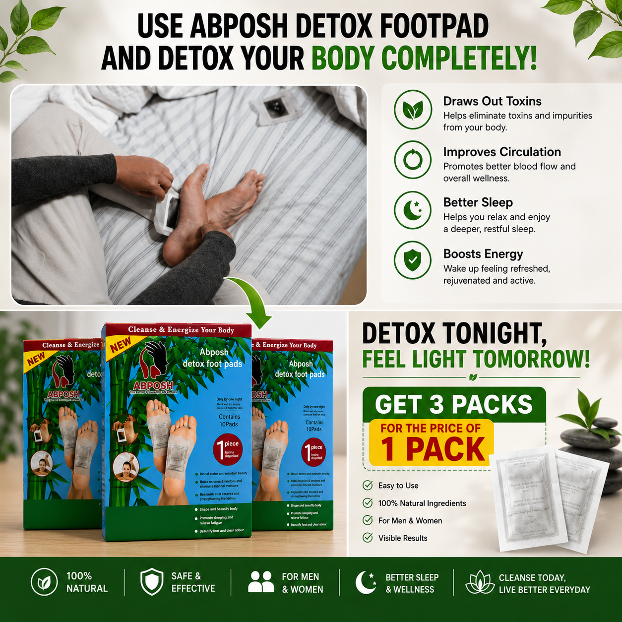 Abposh Detox Footpad — detox, relax, feel amazing